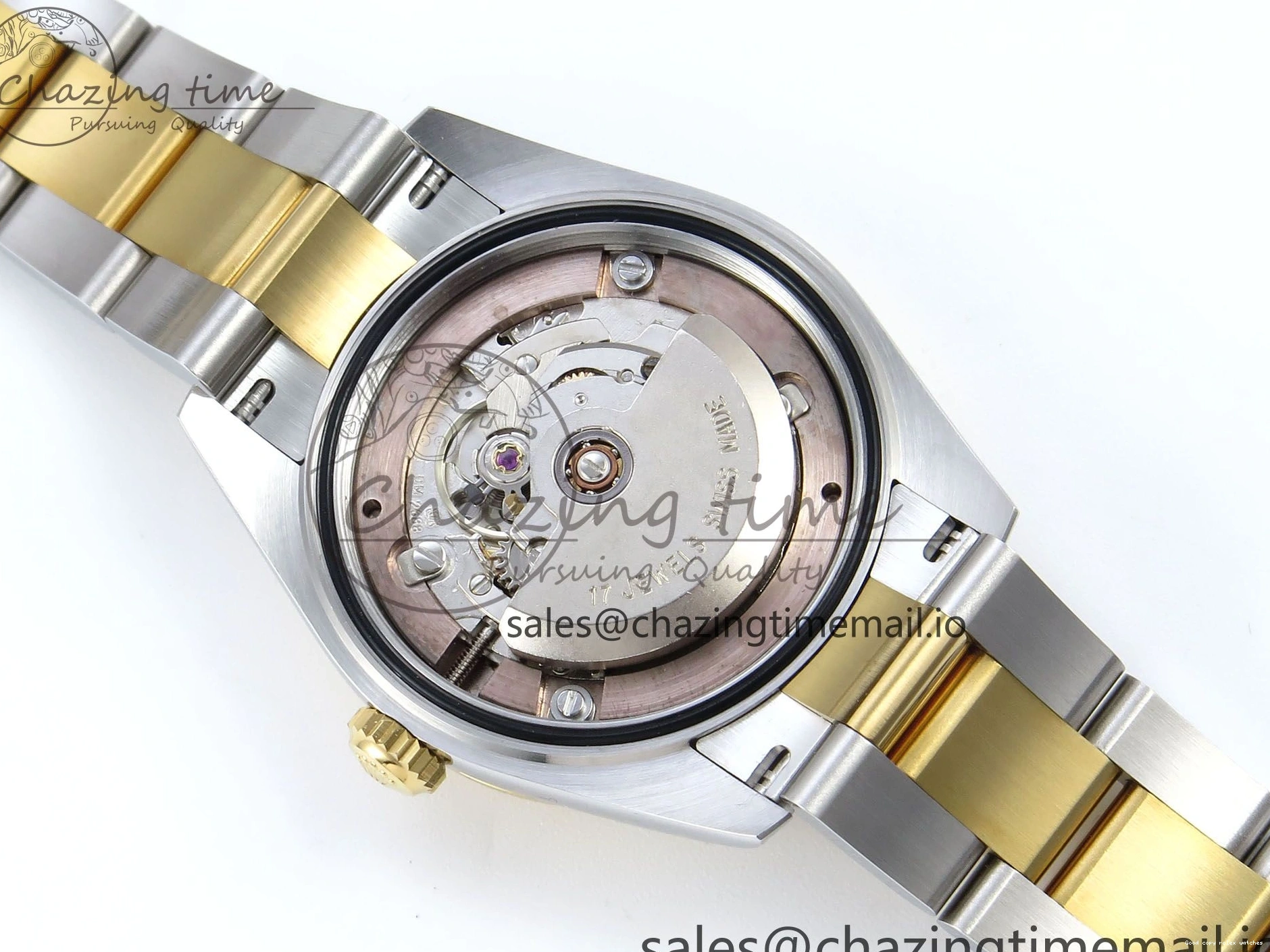 Rolex copies cheap SS 402 ETA YG Bracelet Steel 904L 1:1 ARF Silver OdorResistant 278383RBR Best DateJust Bezel Dial Diamonds 31 on Oyster Edition Diamonds 1103